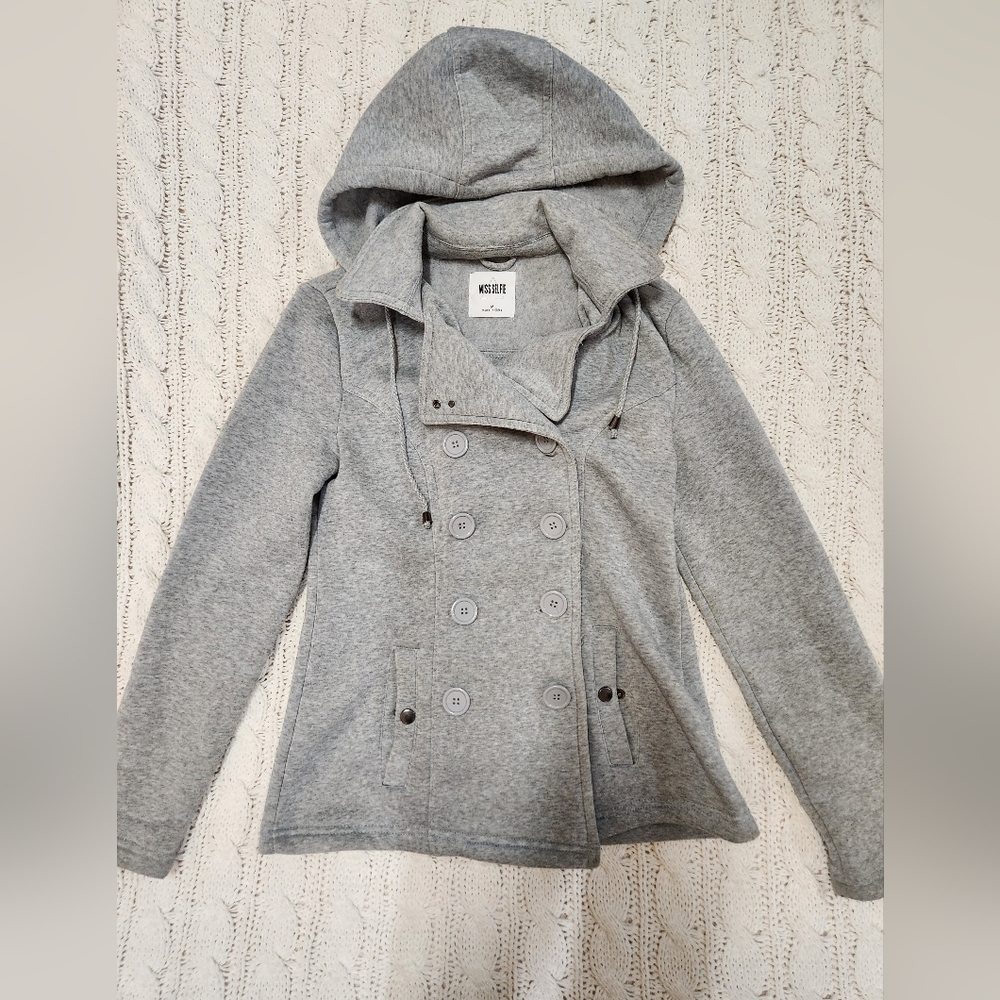 Miss Selfie Heather Gray Jacket